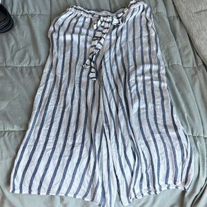 Blue Island Navy and White Striped Pants